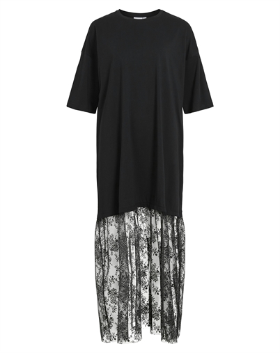 Vila - VIKata Oversize Lace Kjole - Black